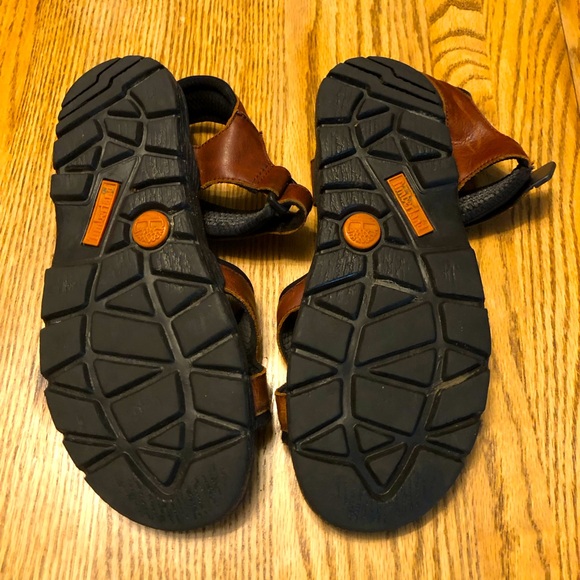 Men’s Timberland Leather Velcro Sandals - Size 9 - Picture 3 of 5